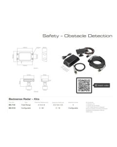 Brigade Backsense BS-8100 Configurable 3-60m Range Radar Kit