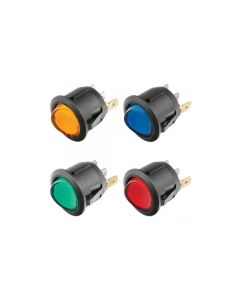 Carling RR12B Switch Round Rocker LED 12/24V - Blue