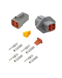 Deutsch DTP04-4P-L012 4 Way Flange Mount Connector Kit