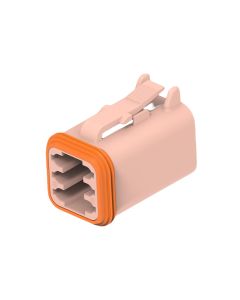 Deutsch DT06-6S-TN09/10 DT Series 6 Brown Socket Plug