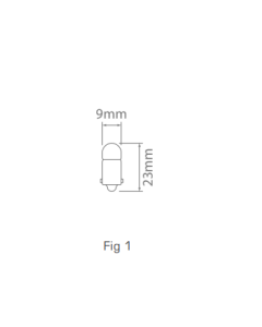 Ionnic 3894/10 Globe Halogen 12V 3W BA9S