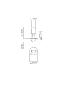 Ionnic 64156LTS Globe Halogen H3 24V 70W Truckstar PK22s