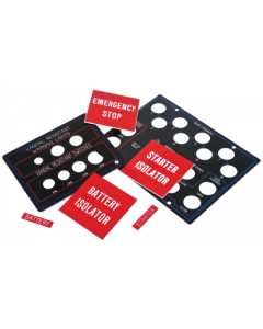 Ionnic ENG-BATTISO Adhesive Backed Egraved Panels - 45 x 20mm