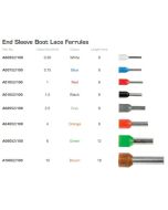 IONNIC A00552/100 END SLEEVE Boot Lace Ferrules WHITE 0.5mm2