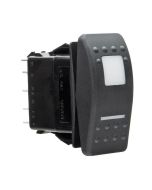 Ionnic R403-12A-XX Carling Contura R Series Rocker Switch - Off-On SPST, Amber LED, 12V, Printed Symbol (Specify)
