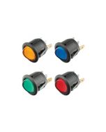 Carling RR12G Switch Round Rocker LED 12/24V - Green