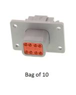Deutsch DT04-08PA-L012/10 DT Series 8 Pin Receptacle - Bag of 10