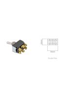 Ionnic TS302A Toggle Switch Double Pole Mom.On/Off/Mom/On - Screw (12-24V)